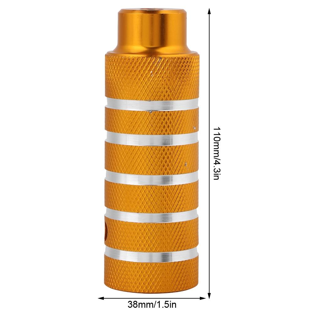 Bicicleta de metal resistente suporte de pé pinos traseiros Stunt Pegs apoio para os pés acessórios para bicicleta (dourado)