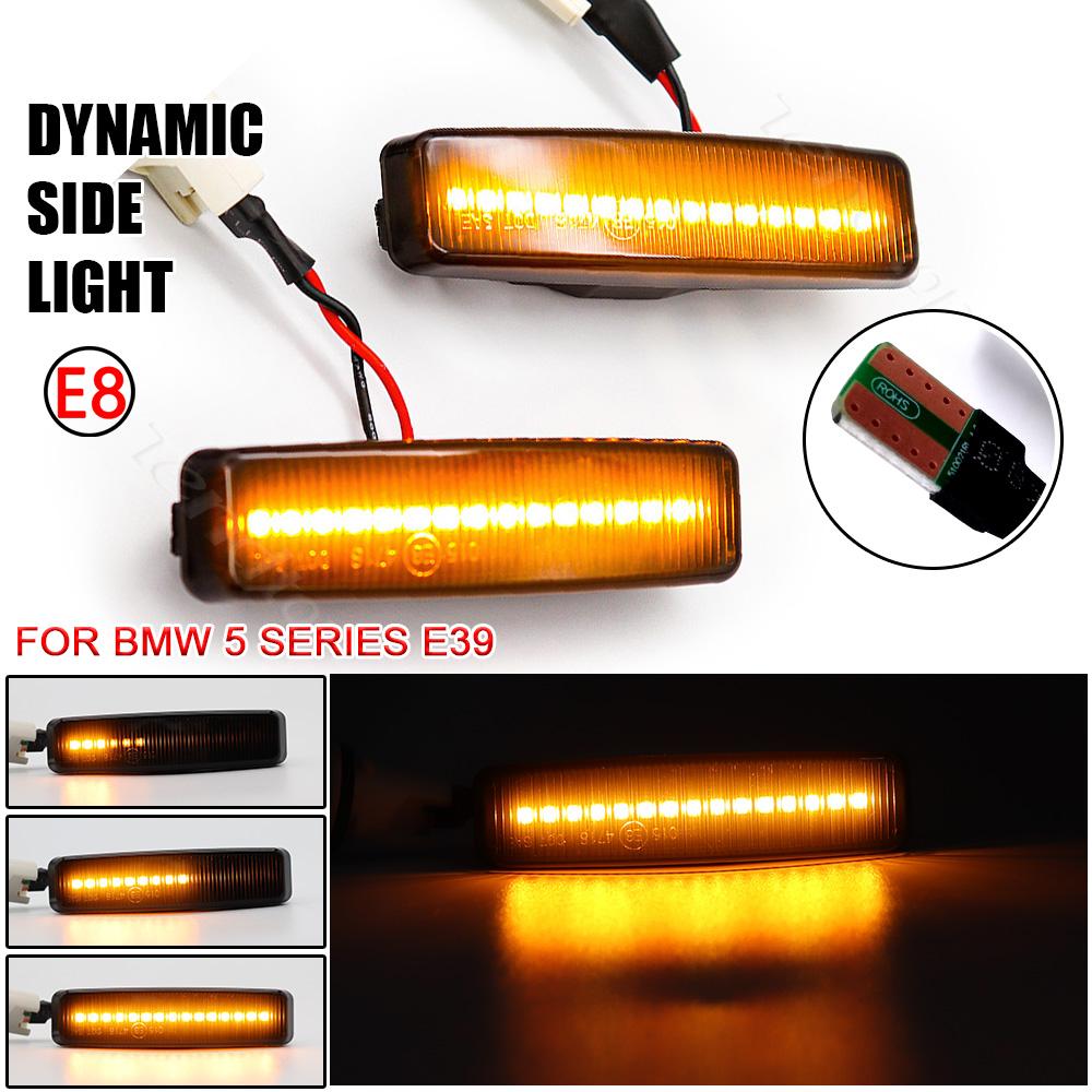 Sequential Direction Indicator Lamps LED Side Marker Lights for BMW 5 Series E39 M5 525i 528i 530i 540i Turn Signal Lamp