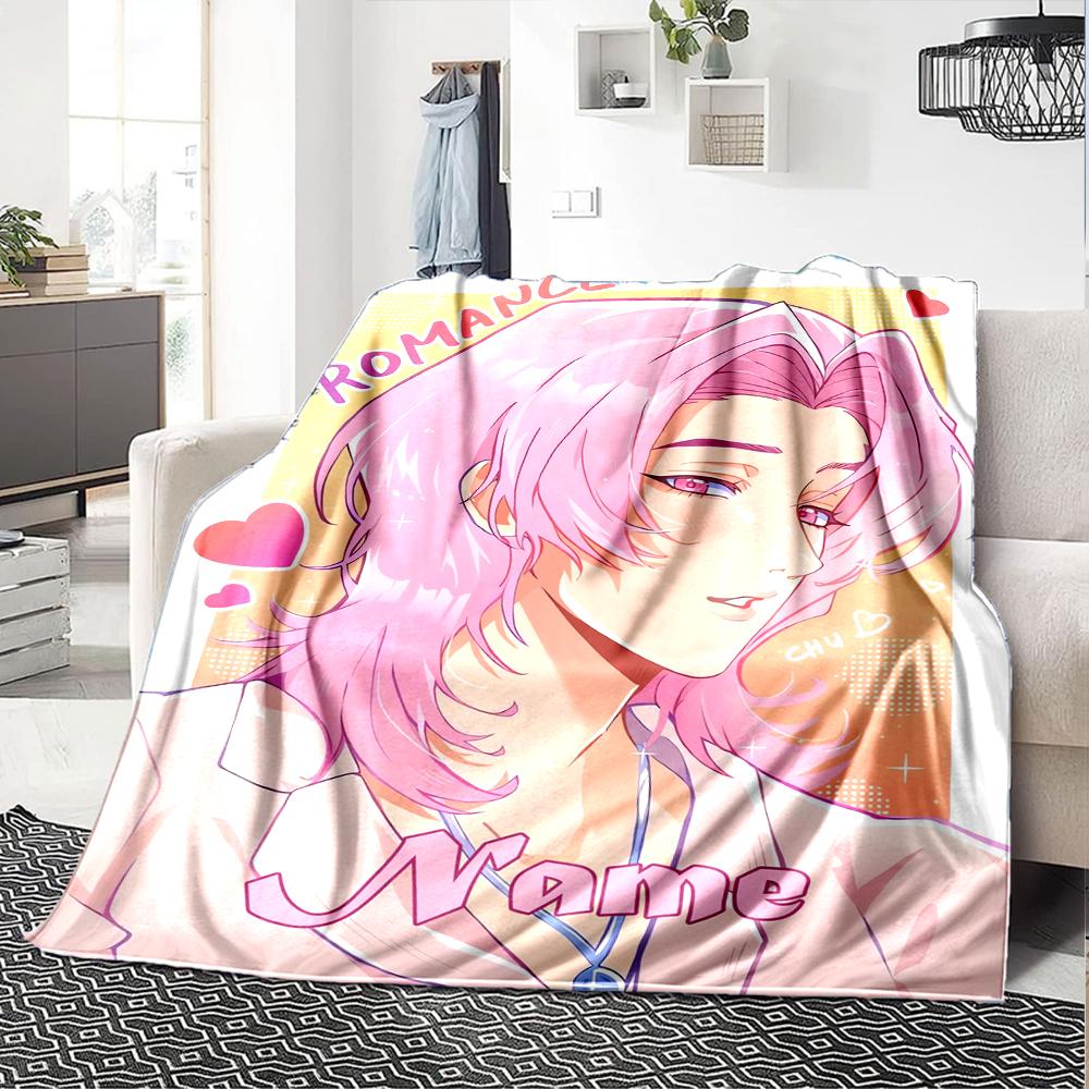 Individuelle Decke mit Aufdruck zum Thema Saja Boys - Perfekt für Sofa, Bett, Reisen & den Außenbereich | Maschinenwaschbar, Gemütlich & Langlebig.