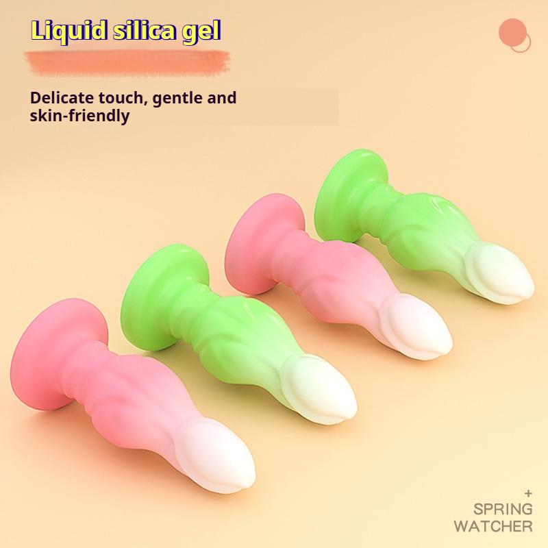 Wearable Anal Plug Liquid Silicone Soft Butt Plug Realistic Dog Dildos Sex Toys For Women Anal Dildos Prostate Massage Butplug