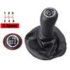 Leather Dust Cover for 5Speed Manual Transmission Shift Knob Designed for Fiat PUNTO 188 MK2 to Protect Agat Dust and Wear