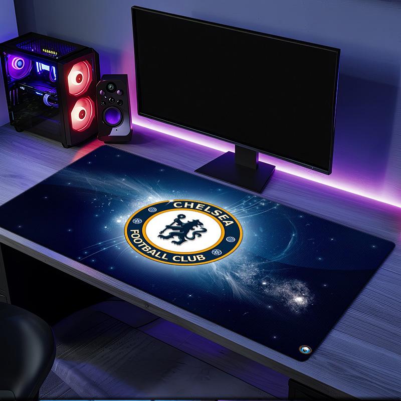 Chelsea Fc Champions League mouse pad, rubber base, esports desk mat, mouse pad for gamers and office use, gaming desk , easy to clean mat