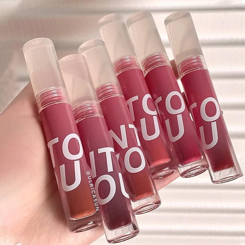 INTOYOU Water Mist Lip Glaze: Long-Lasting, Non-Stick, Light Mirror Finish Lip Gloss.