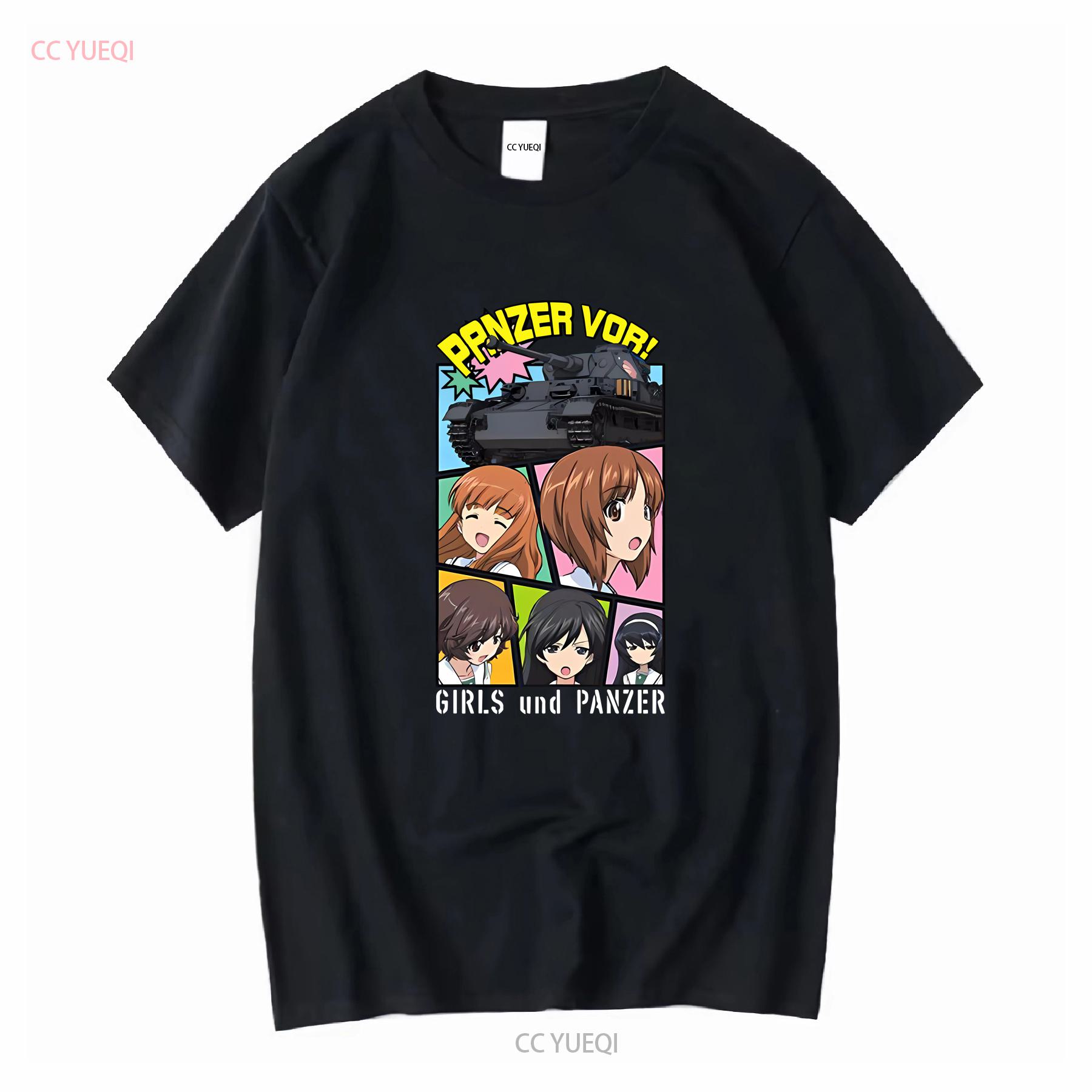 

Platts Girls und Panzer character T shirt Size M long or short sleeves vintage Washed Slightly Casual graphic homme Unisex 4XL