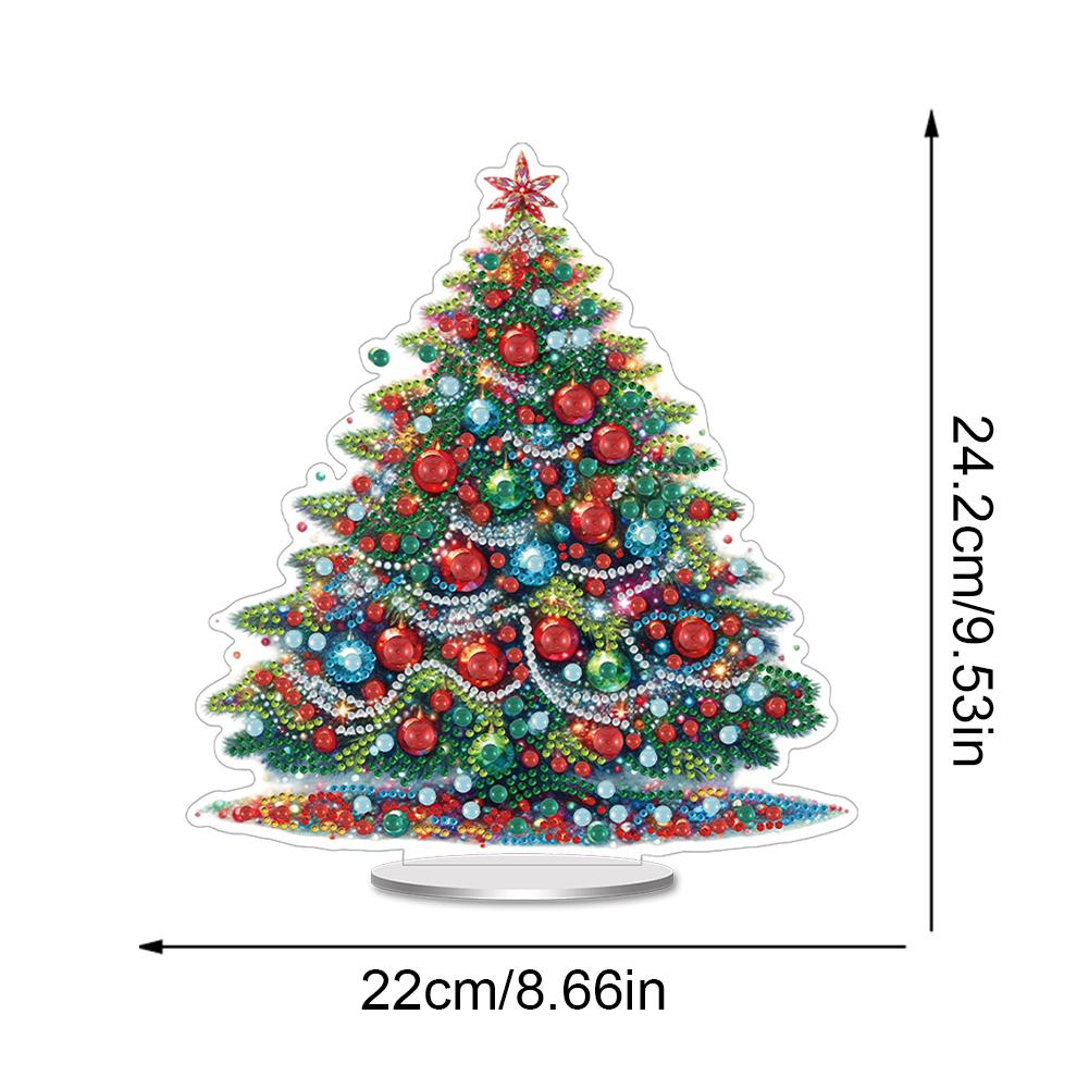 Christmas Special Shaped Diamond Painting Tabletop Ornaments Kit Acrylic Diamond Painting Desktop Decorations for Table Decor