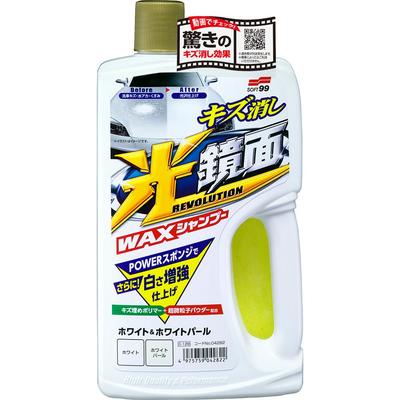 Soft 99 04282 Car Shampoo, Mirror Mirror Shampoo, White & White Pearl, 23.7