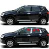 For Nissan Qashqai J10 J11 2008 -2013 2014-2016-  Stainless Steel Window Pillar Cover Strip Trims Decoration Car Sticker