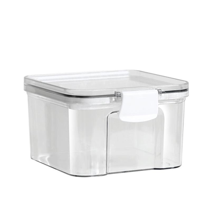 Square Grain & Snack Sealed Jar - Moisture-Proof Kitchen Storage Box