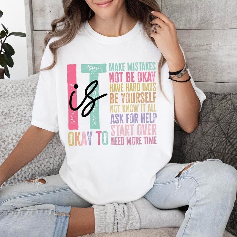 It s Okay To Make Mistakes Comfort Color Shirt, Special Education Teacher Shirts XXXXL