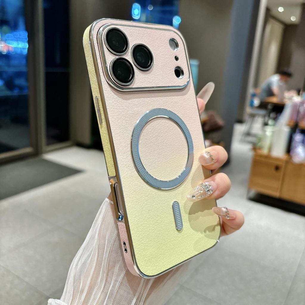 Apple 17promax Gradient Magnetic Drop-Proof Full Coverage Phone Case and Side Sticker