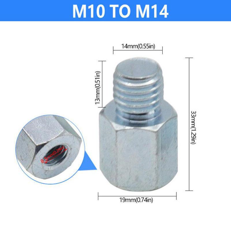 Adaptor Multifuncțional M14 La M10/M16 sau M14 La 5/8-11 sau 5/8-11 La M14 Convertor Universal de Filet pentru Roată și Disc de Lustruire