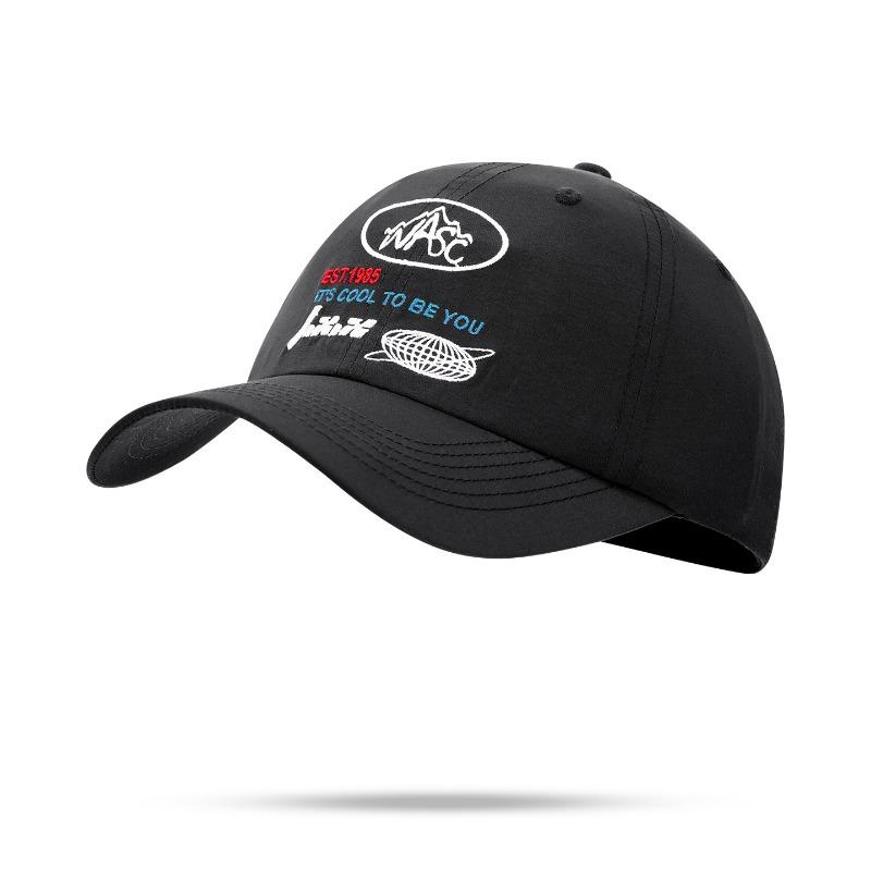 

New quick-drying baseball cap, sun protection and sunshade for women, small retro outdoor mountaineering and running cap. Adjustable чёрный