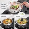 FATTBAO Thickened Stainless Steel Multi-functional Cooking Pot