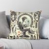 Vintage Hair Salon Square Pillowcase Polyester Linen Velvet Pattern Zip Decorative Sofa Seater Cushion Cover x