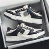 Men's shoes summer versatile trend casual niche black and white board shoes men's youth sports thick sole heightening small white tide shoes