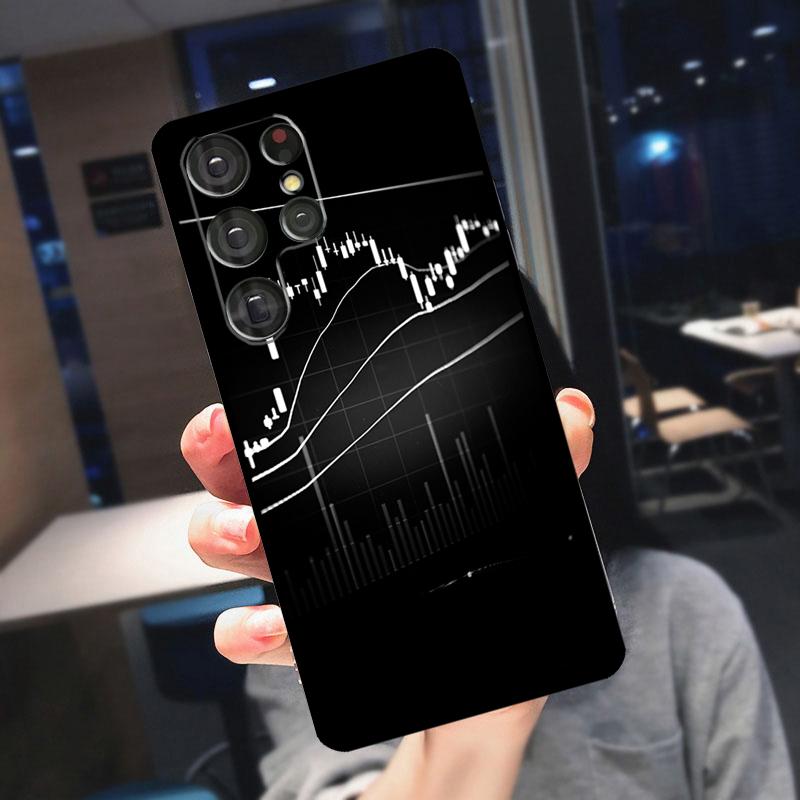 Trade Investment Forex Stock Market Cover For Samsung Galaxy S25 Ultra S23 S21 S22 S20 S24 Ultra S9 S10 Plus S24 FE Phone Case