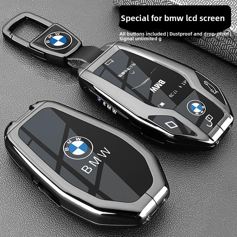 Kožené pouzdro na klíče s LED displejem do auta pro BMW řady 3 5 7 G11 G12 G31 G05 G07 X3 X4 X5 X6 X7 i8 G32 G30