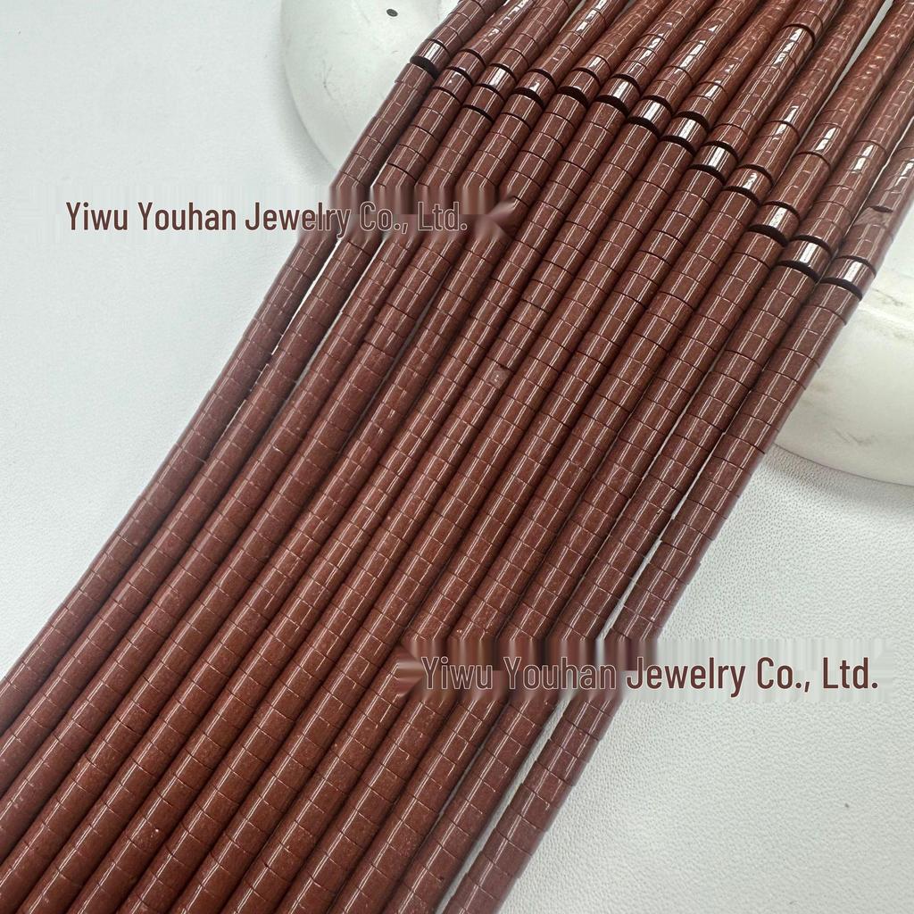 Natural Stone 2x4mm Sherpa Round Slice Spacer Beads – Loose Beads for DIY Accessories