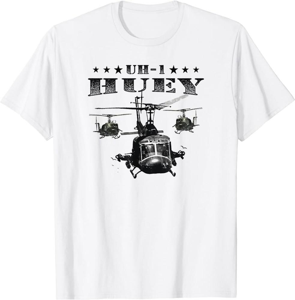 NWT White Design Uh-1 Huey Huey Helicopter Pilot Vietnam Gift S-5XL T-Shirt Gift Unisex T-Shirt XXXL
