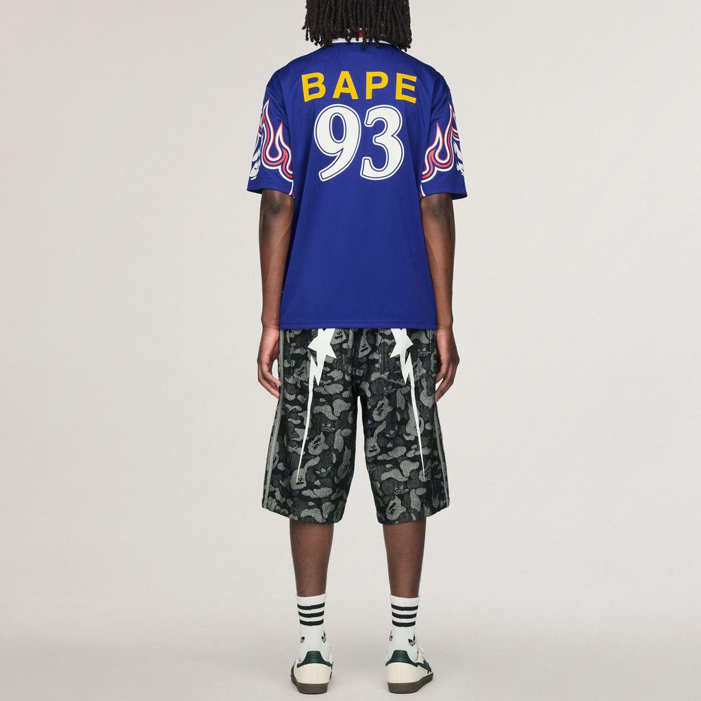 adidas x BAPE Flame Jersey Blue