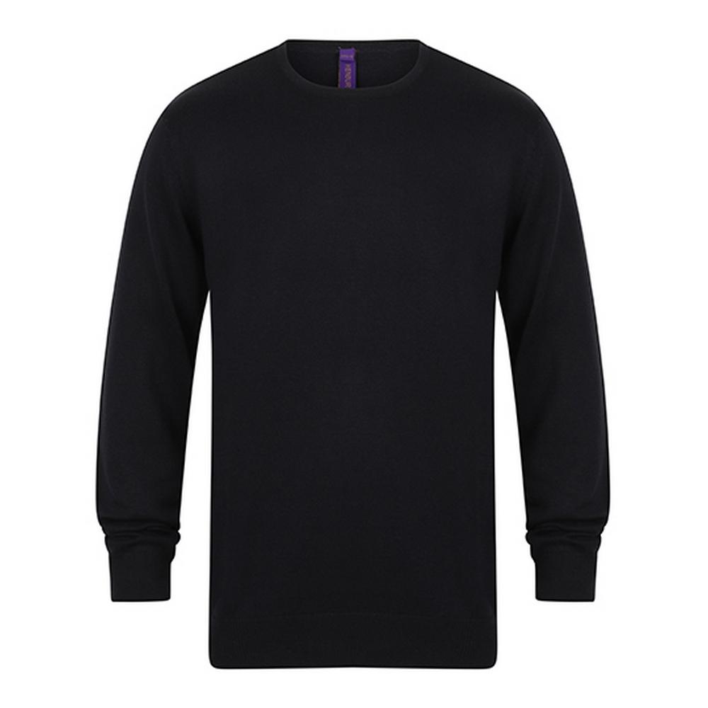 Henbury Mens Lightweight Crew Neck Jumper