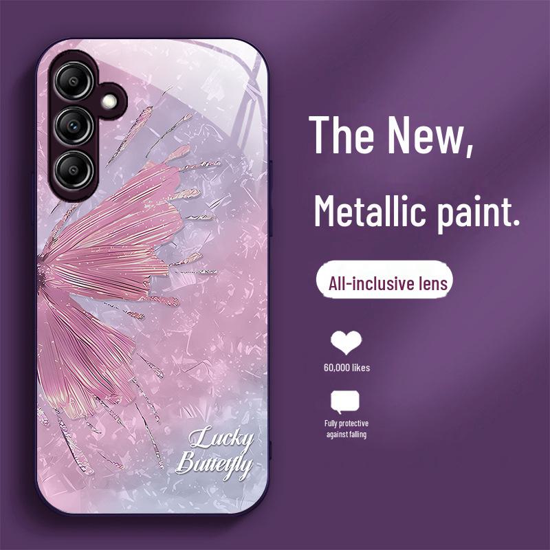 

Samsung A53 Lucky Butterfly A25 ins style A32 градиент S21 creative 50 полный пакет анти-падение 52 жидкий FE чехол: Защитите свой телефон стильно! Samsung A32 5G