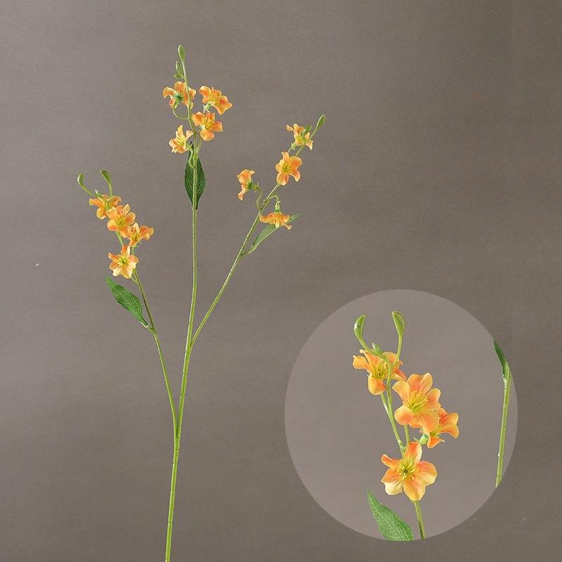 

Искусственные цветы Осенняя хризантема Одиночный стебель 5 голов Искусственная ромашка Искусственные цветы для домашнего декора 1pc оранжевый