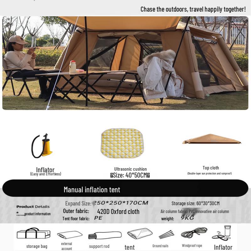 ZISIZ Inflatable Camping Tent