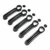 For Jeep Wrangler JK JKU 2007-2018 Liberty Dodge Nitro Car Carbon Fiber Style Exterior Door Handle Moulding Cover Trim Decor