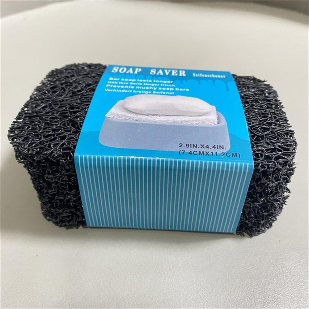 

4Pcs/Set PVC Soap Saver Drain Soap Pad Environmental Protection Mildew Proof Soap Holder for Kitchen Portable Bathroom Soap Dish 7.4x11.2x1cm чёрный