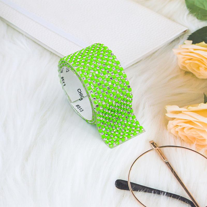 10pcs Rhinestone Ribbons Roll Diamond Sparkling Banding Party Gift Decoration DIY Crafts Self-Adhesive Rhinestone Sticker
