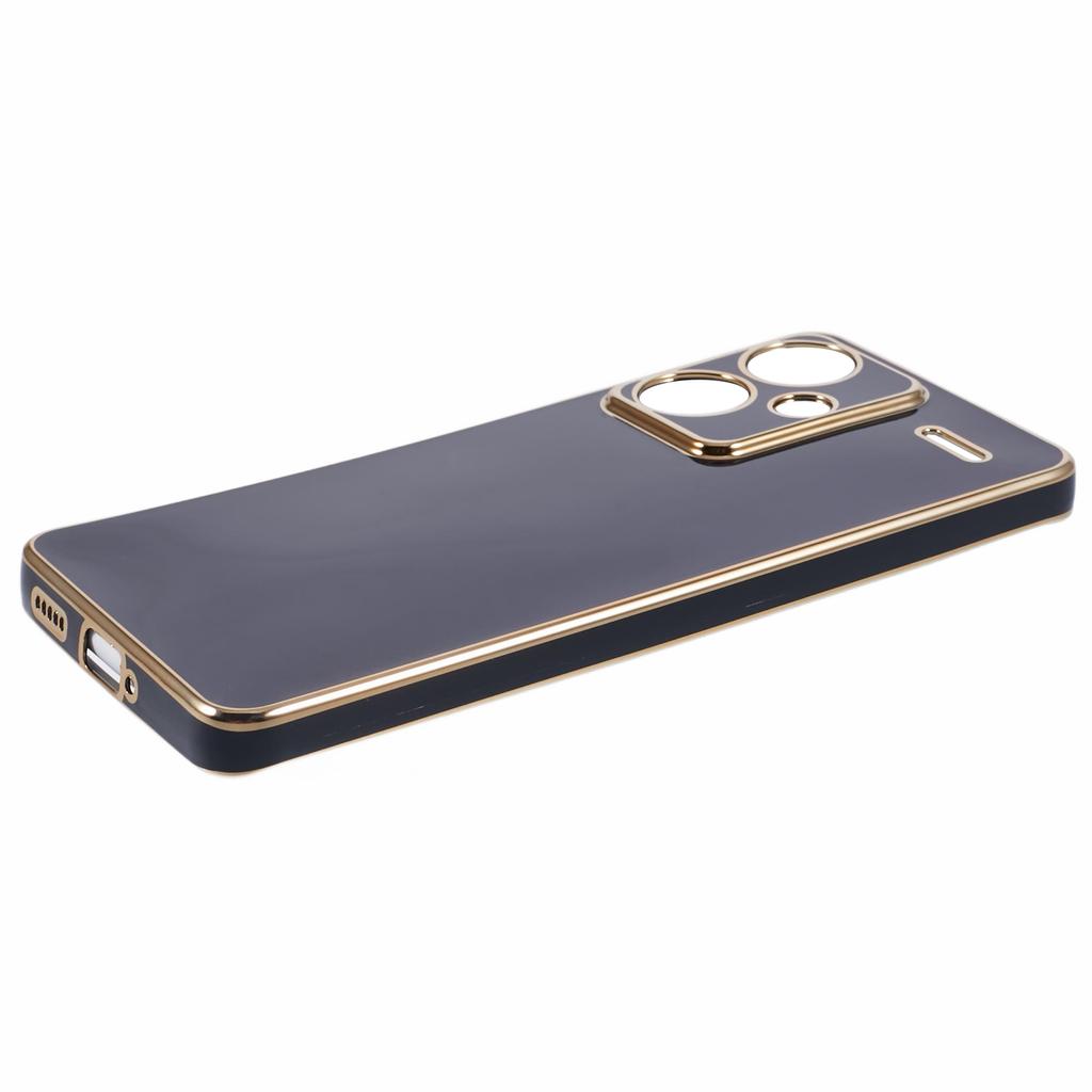 For Xiaomi Redmi Note 13 Pro+ 5G Case Glossy TPU Phone Cover 6D Electroplating Drop Impact