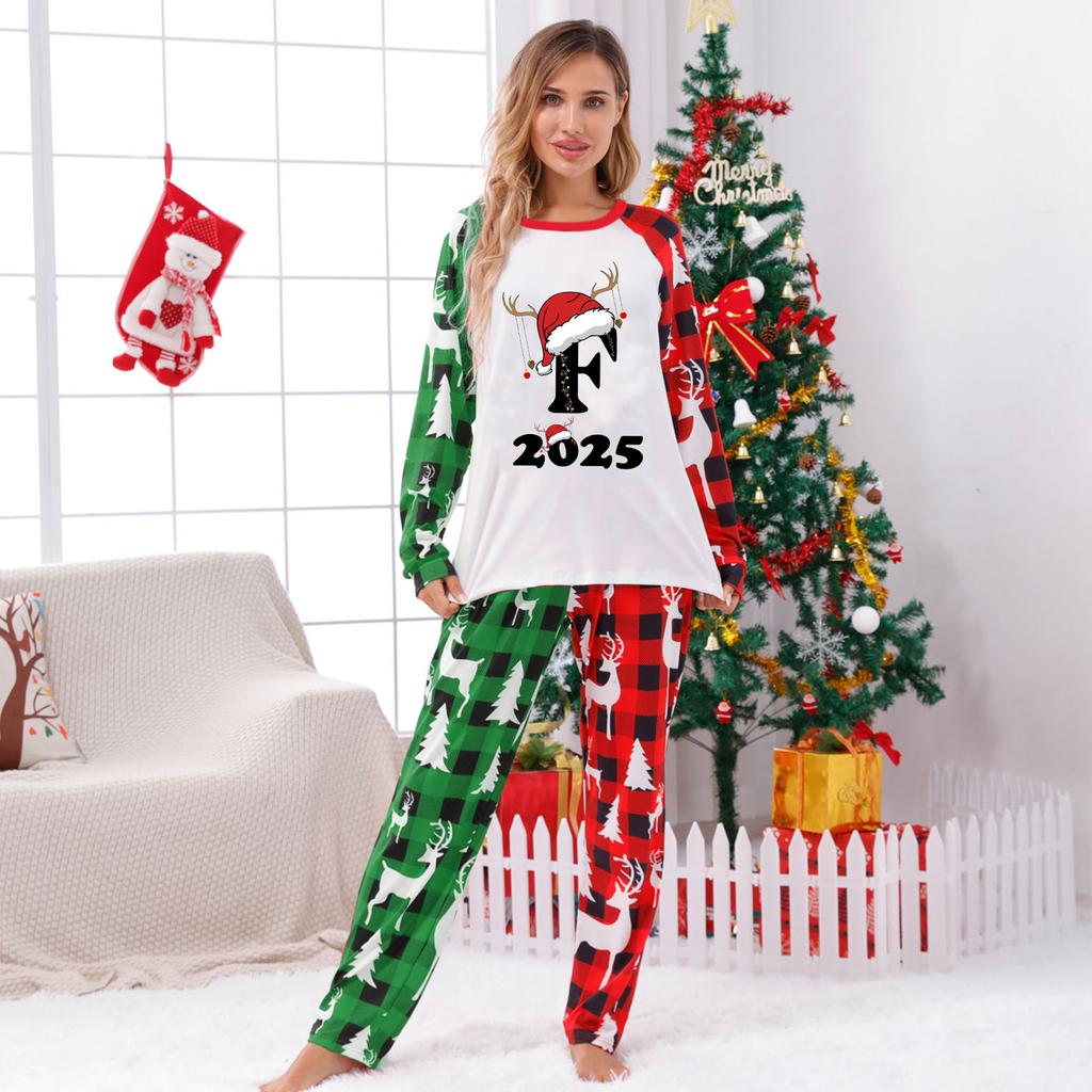 Parent-child Outfit-Christmas Print Parent-child Home Wear Set