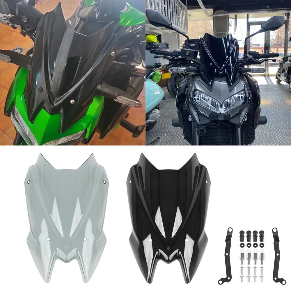 For Kawasaki Z900 Z650 Z 650 900 2020-2024 Wind Deflectors Bracket Parts Windscreen Windshield Motorcycle Screen Shield Viser