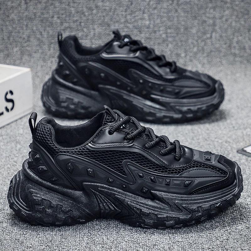 Fashion Mans Soft Shoes Fashion Outdoor Autumn Sport Men's Thick Bottom Sneaker Classic Crush Resistant Personality Male Casual Sneakers