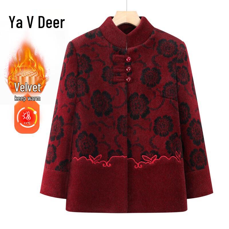 

Yalu Women s Faux Mink Lined Padded Winter Jacket 5XL