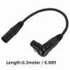 Straight XLR Male XLR Microphone Extension Cable 90 Degree XLR Female 3 Pin Connector XLR Female to Male Adapter