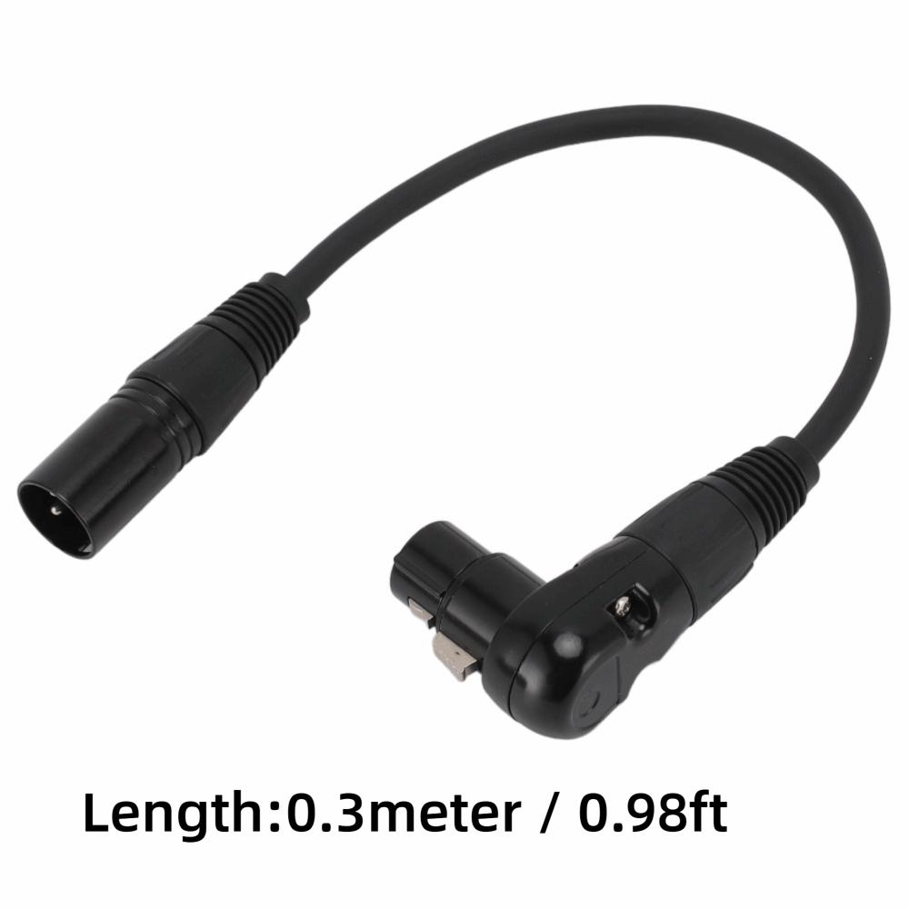 Straight XLR Male XLR Microphone Extension Cable 90 Degree XLR Female 3 Pin Connector XLR Female to Male Adapter