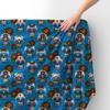 Royal Samt Stoff Polyester Zum Nähen - Motiv Schädel Im Mexikanischen Stil