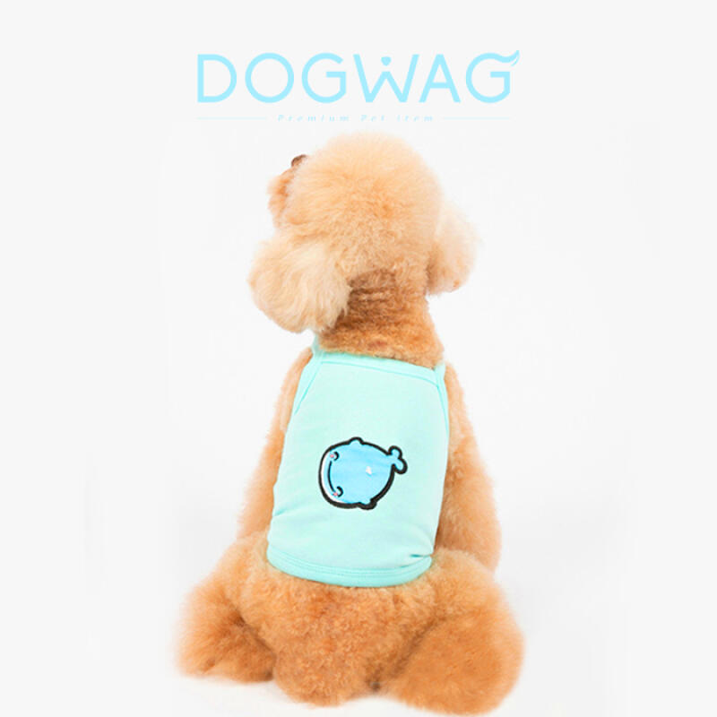 Happy Whale Crop Top Puppy Sleeveless Summer Clothes