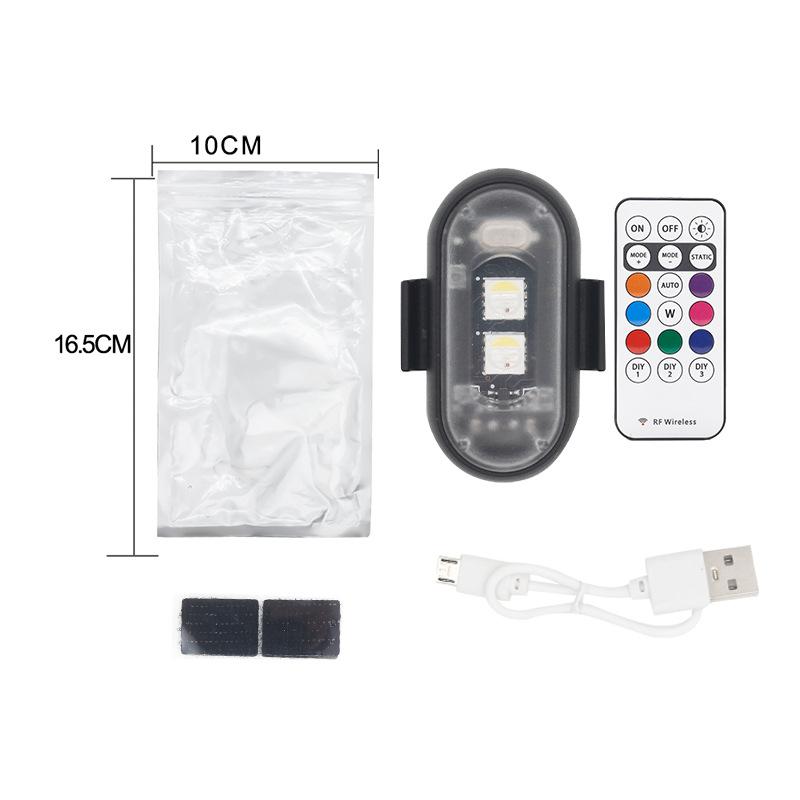 Kabellose Auto-Atmosphärenleuchte LED-Stroboskoplichter Warnleuchten RGB LED Flugzeug-Stroboskoplichter Auto Motorrad LED-Lampe