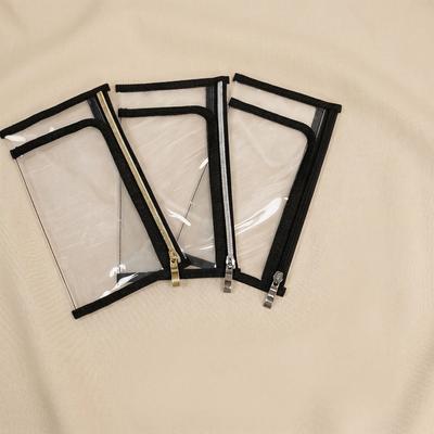PVC Makeup Brush Bag Multi-layer Design Waterproof Cosmetic Storage Bag Transparent Document Storage Bag Toiletry Storage