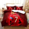 Football Star CR7 Soccer Bedding Set Boys Girls Twin Queen Size Duvet Cover Pillowcase Bed Boys Adult Fashion Home Textileextile
