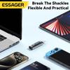 Essager 240W USB C Adapter Type C To USB C 3.0 2.0 OTG Connector Digital Display Data Adapter 100W For Macbook Pro Air Samsung