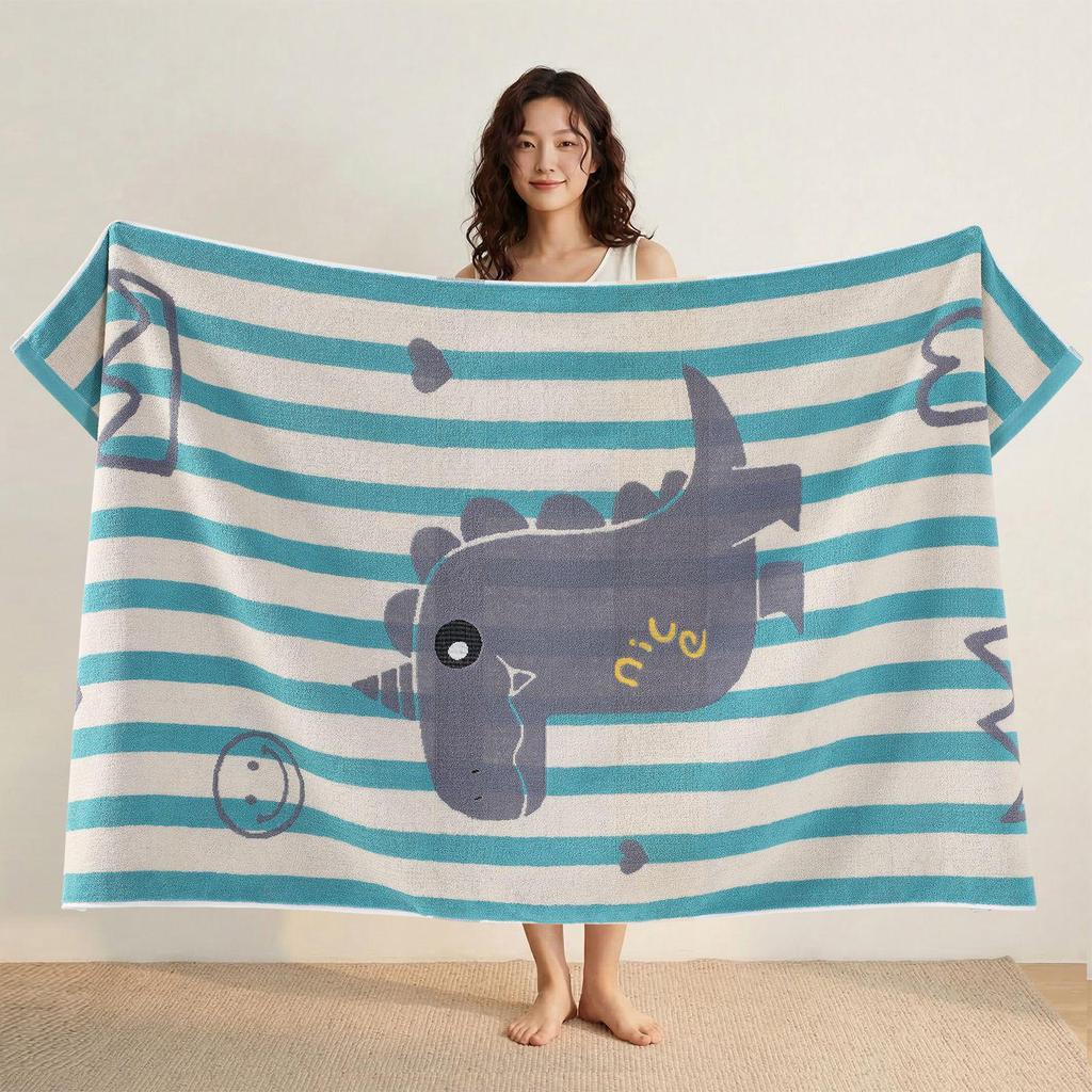 100% Cotton Thickened Quick-Dry Bath & Beach Towel - Enlarged & Premium Quality for Men