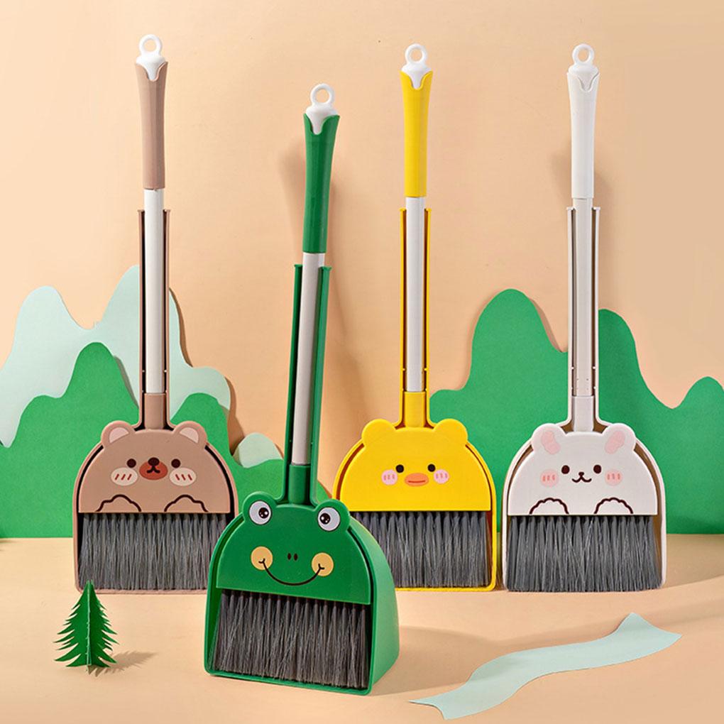 ABS Kids Cleaning Set Fun Cleaning Play Set For Little Helpers Toy Dustpan And Brush For Toddlers