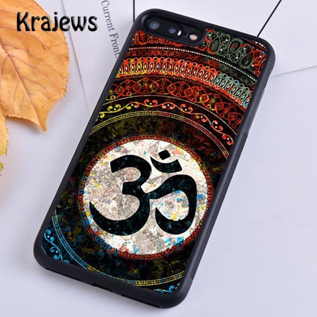 Krajews Aum Om Namaste Symbol Zen Yoga Phone Case Cover For iPhone 14 5 6s 7 8 plus XR XS 11 12 13 pro max Samsung S21 S22ultra