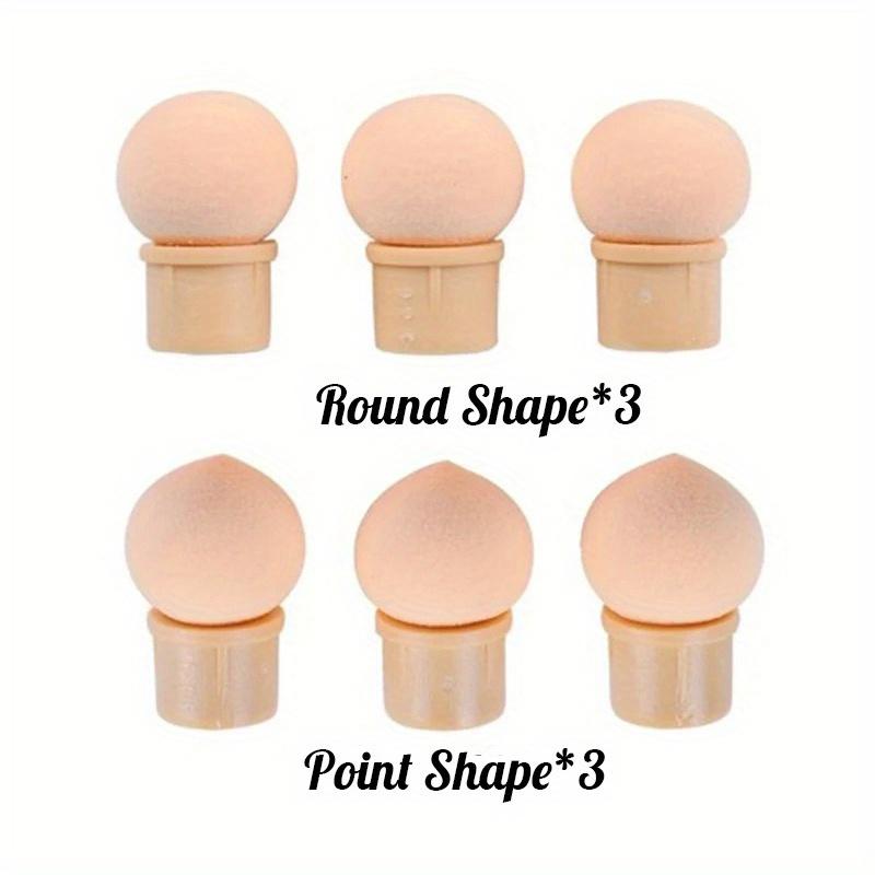 Doppelendiger Farbverlauf-Schattierstift Punktierpinsel Schwammkopf Strassgriff Nailart-Pinsel Nailart-Malerei Maniküre-Werkzeuge