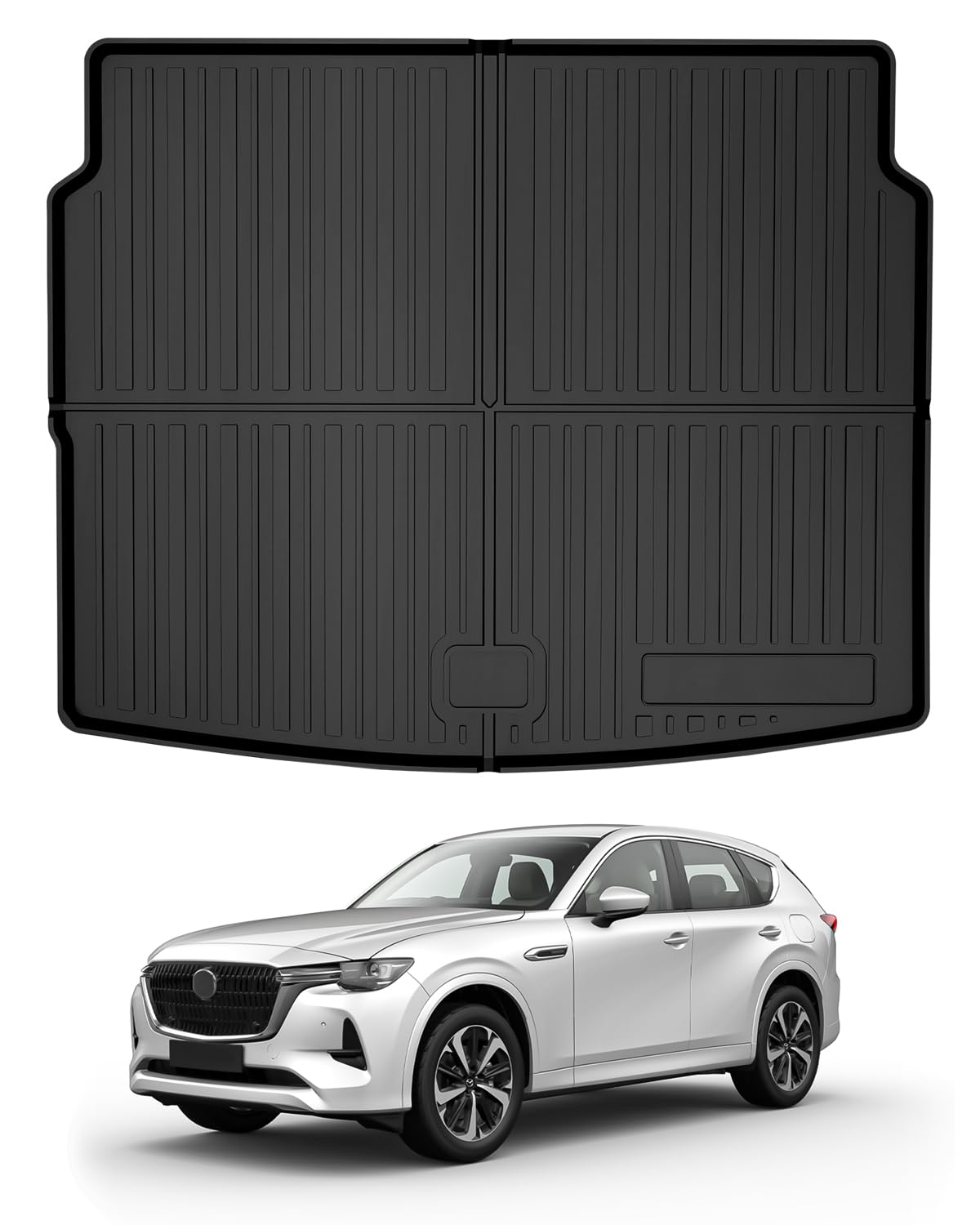 

Mixsuper 3D Luggage Tray Trunk Mat for the New Mazda for the Mazda Made of TPE and for Luggage Customizable for the Easy CX-60 (KH Series) -
