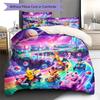 Pokemon Pikachu Pattern Bedding Quilt Set Quilt Cover Pillowcase Home Decoration Birthday Gift (1 * duvet cover + 2 * pillowcase, without core)